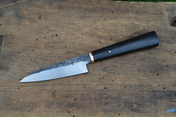 Cuisine #622 Office japonais C125U, cuivre & ébène du Gabon, 110mm