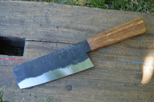 Cuisine #721, nakiri 135Cr3 & chêne, 150mm