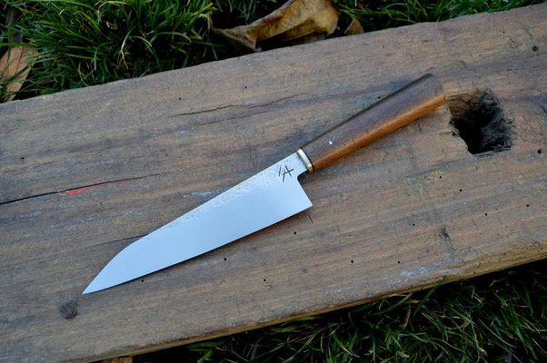 Cuisine #496, gyuto 135Cr3 & chêne des marais, 190mm
