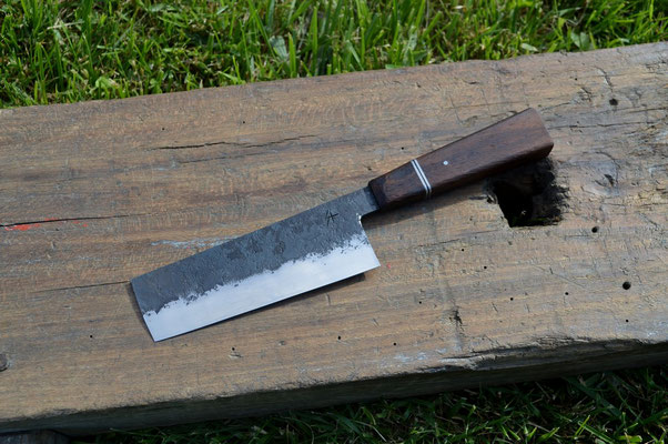 Cuisine #501, Nakiri 135Cr3 & acacia d'Afrique, 145mm