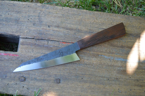Cuisine #720, honesuki 135Cr3 & acacia d'Afrique, 150mm