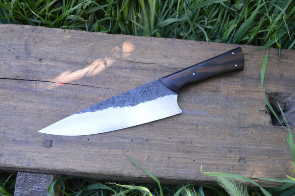 Cuisine #814, éminceur 135Cr3 & ébène de Macassar, 210mm