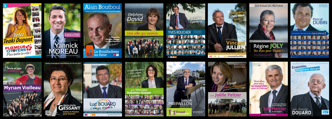 Affiches électorales - Elections municipales 2014 