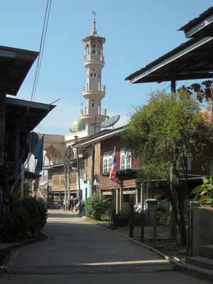 Eine Moschee im ehemaligen muslimischen Händlerviertel der Stadt
