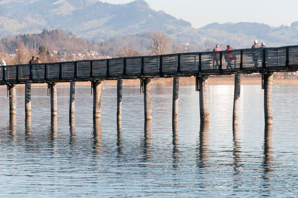 Rapperswil - zu Fuß über den Zürichsee