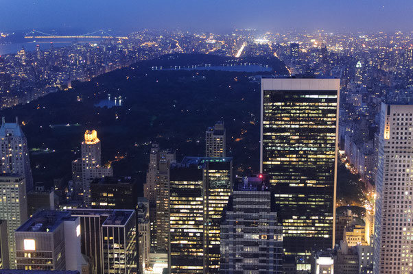 New York mit Blick über den Central Park 