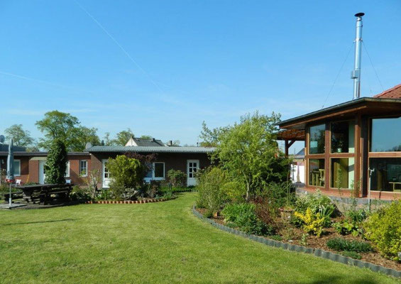 Außenbereich hinten in Pension "Gästehaus Karin" in Klötze (Altmark)