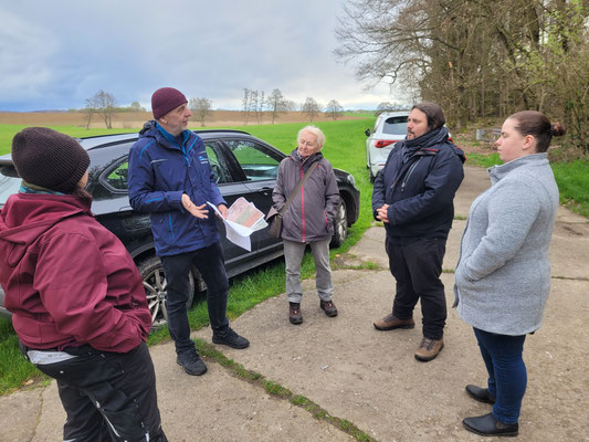 Claus Bergmann, zweiter von links mit der Gruppe