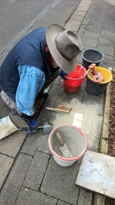 Verlegung am vermuteten Wohnort in der Nordstraße 14, die es heute nicht mehr gibt