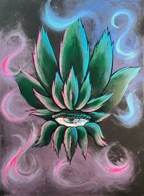 Acryl auf Leinwand, Motiv: Bad Trip - Kunst von Hannah Abel, ABEL ART vom Niederrhein, Moers