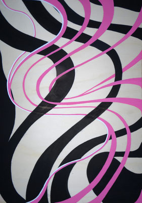 Marker auf Holz - Kunst von Hannah Abel, ABEL ART vom Niederrhein, Moers