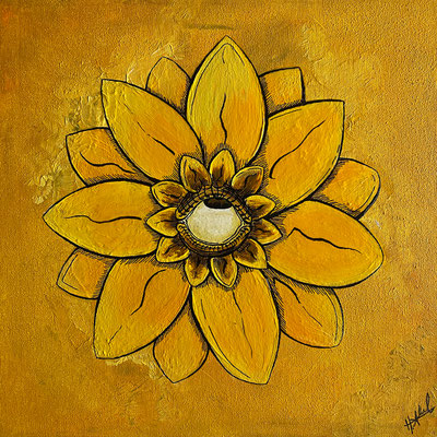Acryl auf Leinwand, Motiv: just bored - Kunst von Hannah Abel, ABEL ART vom Niederrhein, Moers