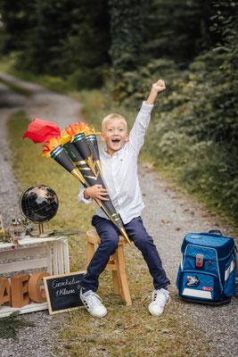 Einschulung 1.Klasse - Einschulshooting - Einschulfotoshooting Schloß Holte-Stukenbrock - Schulfotograf