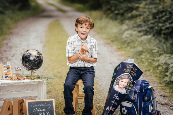 Einschulung 1.Klasse - Einschulshooting - Einschulfotoshooting Schloß Holte-Stukenbrock - Schulfotograf