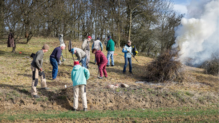 Nie mangelte es an fleißigen Helfern. | Foto: Monty Erselius 2017, Klöderpott