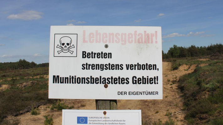 militärisch belastetes Gebiet