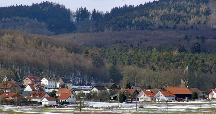 Ansicht auf Ober-Ense in Richtung Goldhausen