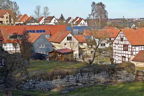 Mauerreste der Burg