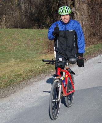 Ich, mit meinem 19 Jahre alten Klein MTB