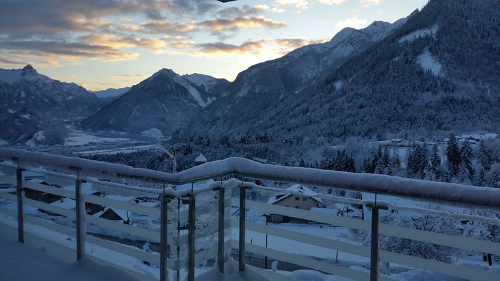 Panoramablick Wintermorgen