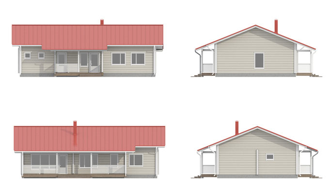 Plan de coupe maison en bois