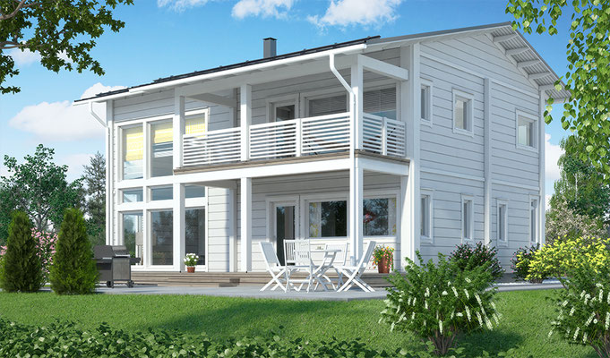 Maison en bois à étage