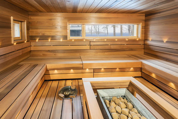 sauna maison en bois