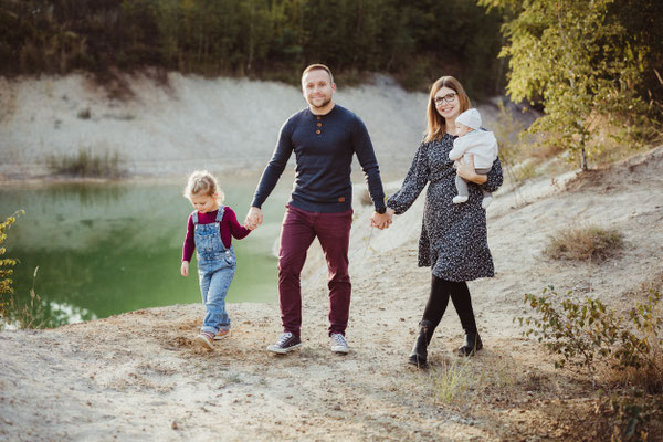 Familie beim Sommershooting