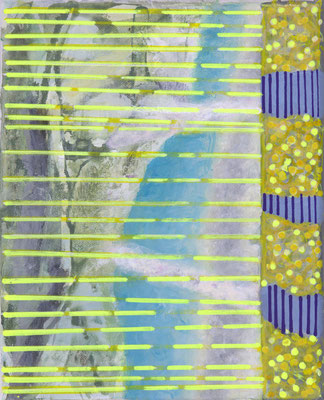 Camouflaged area XIV Acryl / Lwd. 24 x 30 cm 2025