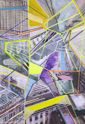 Camouflaged area XVI Acryl / c-print / Lwd. 40 x 60 cm 2025