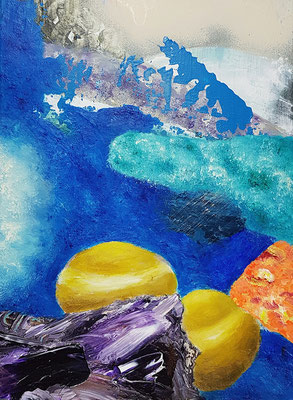 Sondierung  IV Acryl / Lwd. 25 x 35 cm 2018-19