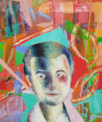 Porträt von M.  Öl/Lwd  50 x 60cm  1991