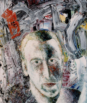 Porträt von K.  Öl/Lwd  50 x 60cm  1991