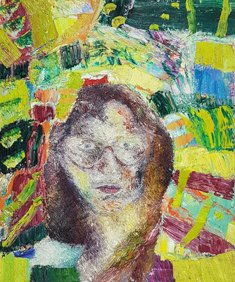 Porträt von P.  Öl/Lwd  50 x 60cm  1992