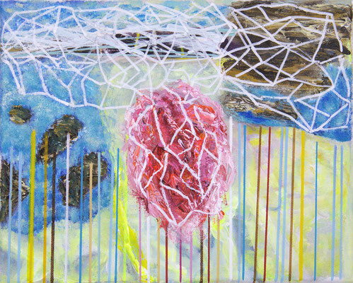 Camouflaged area VI Acryl / Lwd. Foto  30 x 24 cm 2024