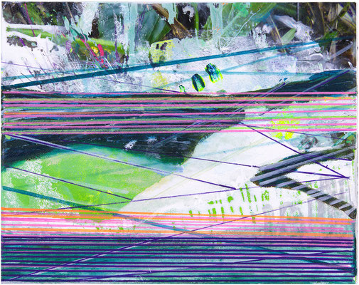 Camouflaged area I Acryl / Lwd. Foto  30 x 24 cm 2024