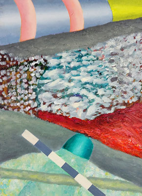 Verschrankung  Acryl / Lwd. 25 x 35 cm 2018-2021