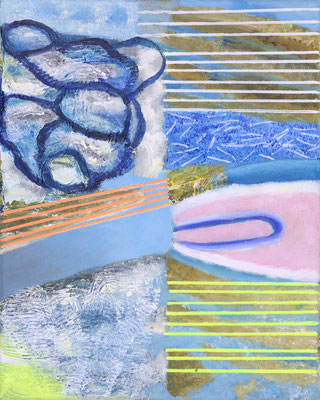 Camouflaged area XIII Acryl / Lwd. 24 x 30 cm 2025