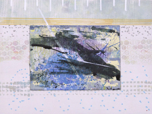 Camouflaged area XI Acryl / Lwd. 30 x 22,5 cm 2025