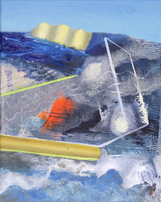 Training ground III Acryl / Lwd. 24 x 30 cm 2024