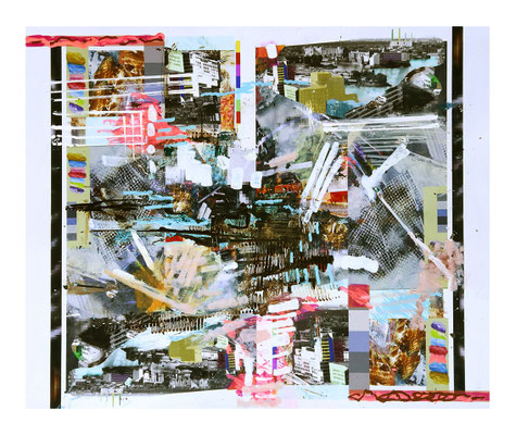 The gardener is gone Acryl/c-print/Aludibond 145x124cm 2022