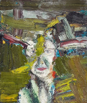 Porträt von S.  Öl/Lwd  50 x 60cm  1993