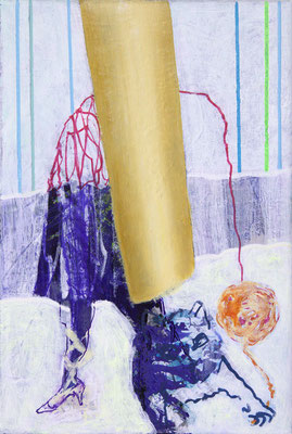 Cat territory Acryl / Lwd. Foto  20 x 30 cm 2024
