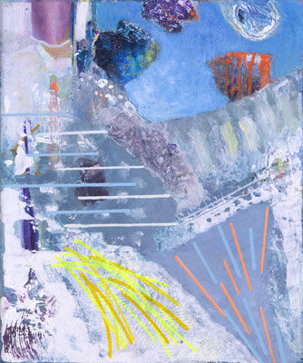 Camouflaged area XII Acryl / Lwd. 26 x 30 cm 2025