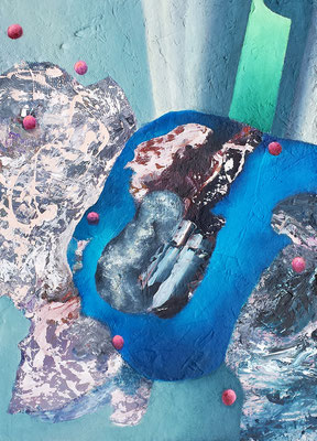 Sondierung III  Acryl / Lwd. 50 x 70 cm 2019