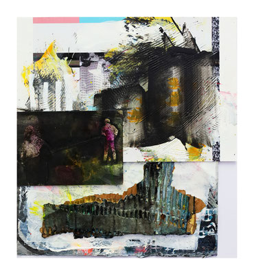 Zugangsformatierung I  Foto Collage Acryl/c-print 30,5x33,5cm 2022