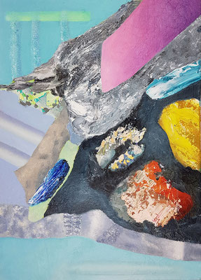 Recycling I  Acryl / Lwd. 50 x 70 cm 2019