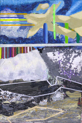 Camouflaged area IX Acryl / Lwd. 20 x 30 cm 2025