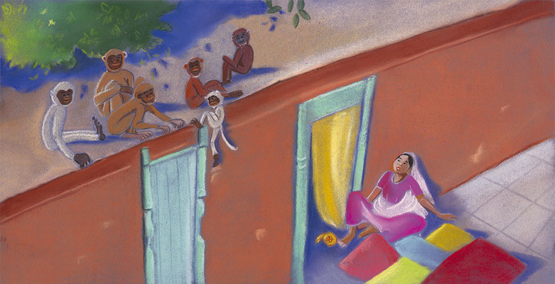 illustration Inde Les oiseaux d'Haminâ 