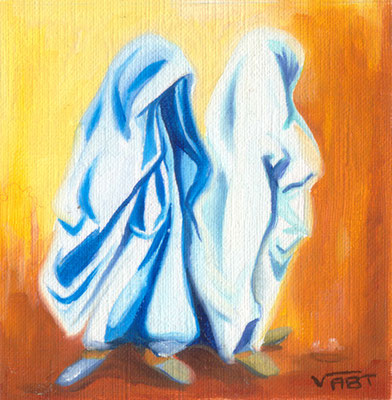 artiste peintre tableau huile petit format cadeau